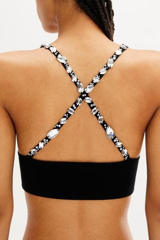 Brassière en laine - Noir