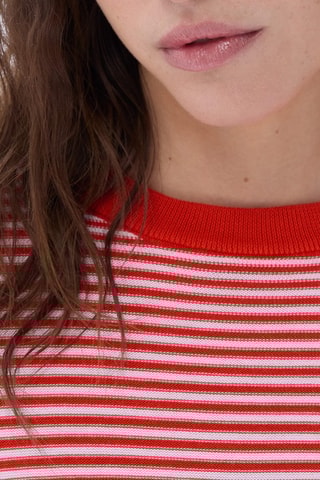 Top -Orange et blanc