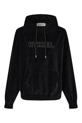 Sweat en velours - Noir