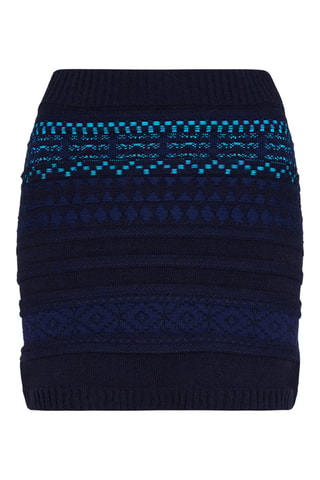 Minijupe en laine - Bleu