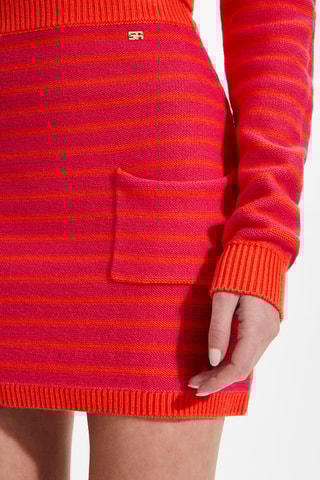 Jupe - Corail et fuchsia