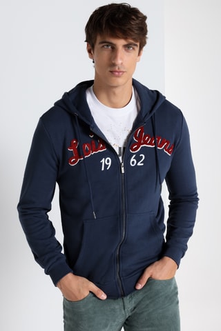 Sweat à capuche - Bleu