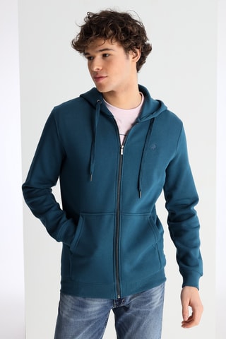 Sweat à capuche - Bleu