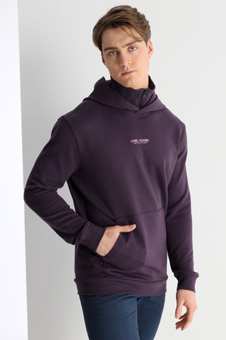 Sweat à capuche - Bordeaux