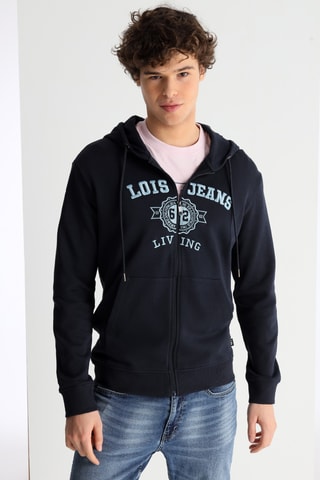 Sweat à capuche - Bleu