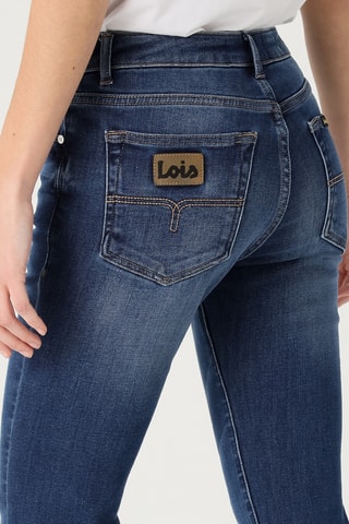 Jean taille haute - Bleu