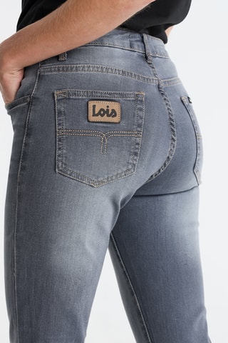 Jean 7/8 taille haute - Gris