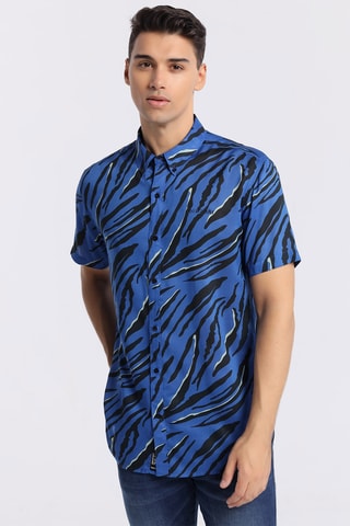 Chemise - Bleu et noir