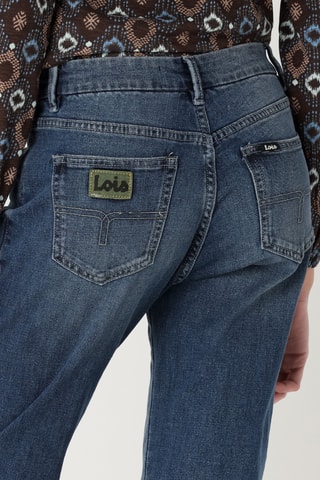 Jean 7/8 taille haute - Bleu