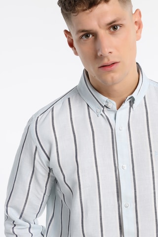 Chemise en lin - Bleu clair