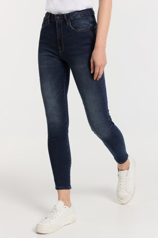 Jean taille haute - Bleu