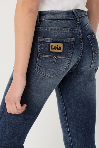 Jean taille haute - Bleu