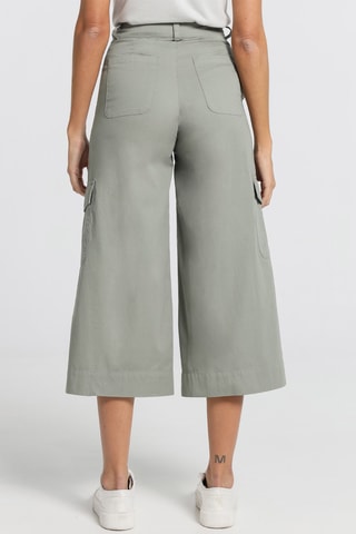 Pantalon taille haute - Vert