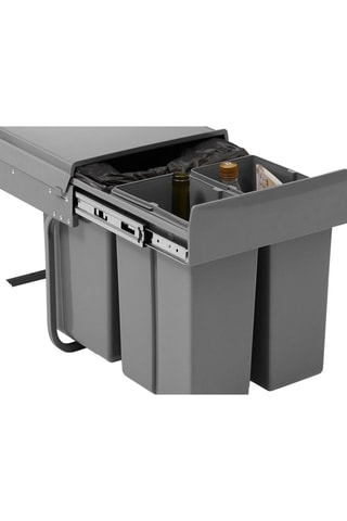 Cubo de basura con cajón para reciclaje - 31L