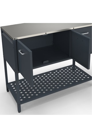 Mueble de cocina exterior con 3 puertas Almería - 90 x 110 x 50 cm