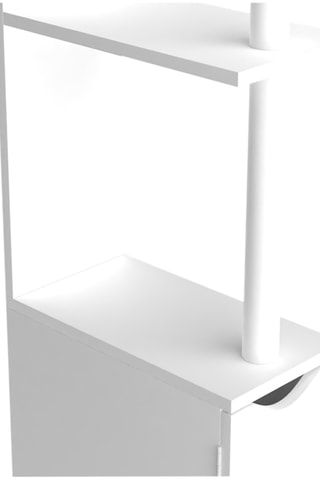 Mueble de WC de 2 puertas - 15,2 x 118 x 29,8 cm