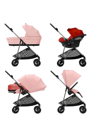 Poussette Melio - Rouge - Dès la naissance à 3 ans - Jusqu'à 15 kg