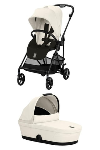 Poussette Melio Carbon + Nacelle Melio - Beige