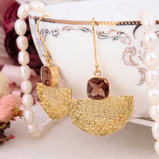 Oorbellen - Messing Doublé Goud & Zirkonia’s