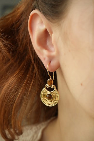 Oorbellen - Tijgerogen