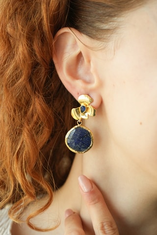 Oorbellen - Lapis Lazuli en Zirkonia’s