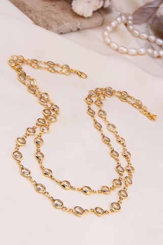 Ketting met 2 rijen - Transparant