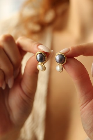 Oorbellen - Parelmoer en Cultivéparels