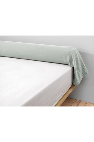Federa cuscino alla francese 125 fili/cm² Gaïa - Verde - 85 x 185 cm
