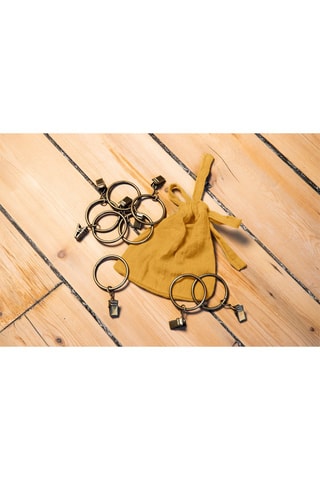 Tenda regolabile in cotone Gaïa - Zafferano - 140 x 300 cm