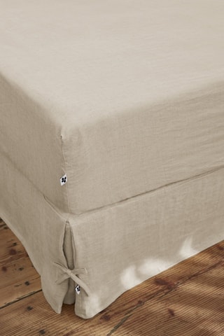 Lenzuolo sotto in lino Soline - Sabbia