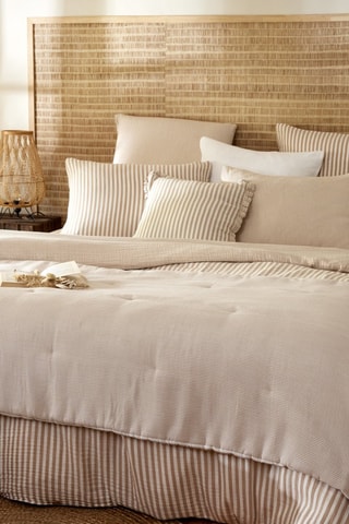 Federa double face Romie - Beige scuro