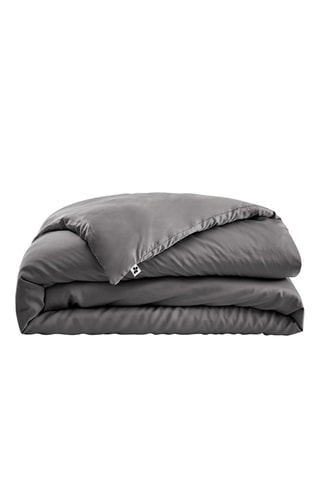 Copripiumino in raso di bambù Salomé - Grigio