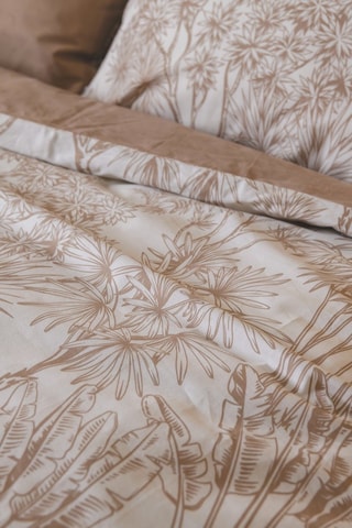 Copripiumino in cotone 57 fili/cm² Java - Bianco