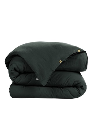 Copripiumino Gaia in cotone 125 g/m² - Verde scuro