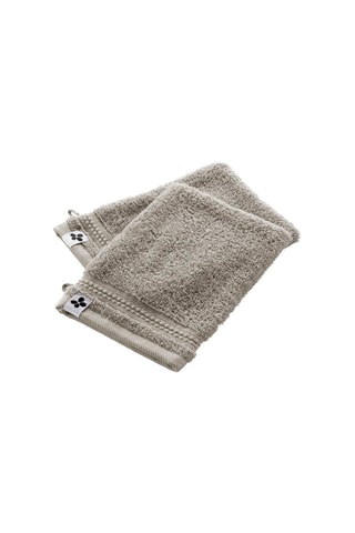 2 guanti da bagno in cotone Garance - Argilla