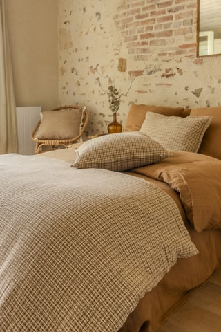 Copriletto in cotone 80 fili/cm² Edgar - Beige