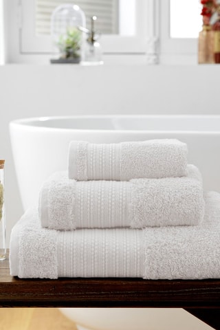 Telo doccia in cotone Garance - Chantilly - 70 x 130 cm