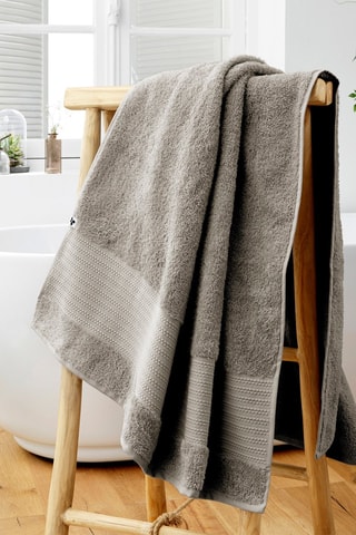 Telo bagno in cotone Garance - Argilla - 90 x 150 cm