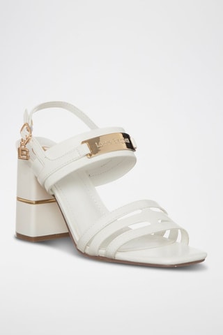 Sandalias de tacón - Blanco