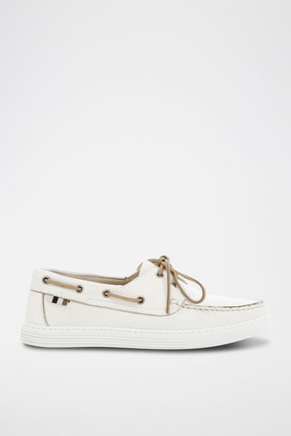 Mocasines de piel - 
Blanco