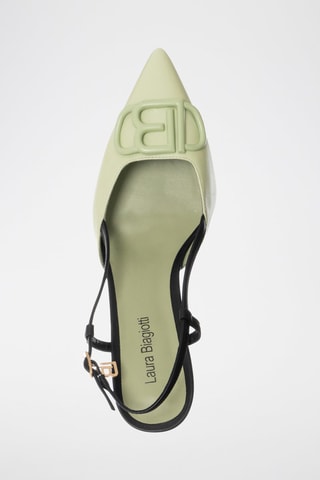 Zapatos de tacón - Verde agua y negro