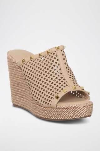 Sandalias de cuña - Beige - Laura Biagiotti