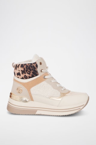 Botines con plataforma forrados - Beige - Laura Biagiotti