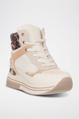 Botines con plataforma forrados - Beige - Laura Biagiotti