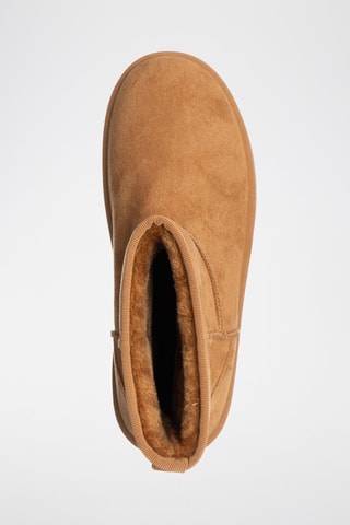 Botines con plataforma forrados - Camel - Laura Biagiotti