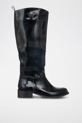 Botas con brillo - Negro