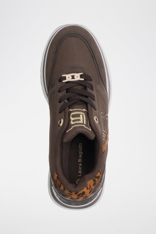 Zapatillas con plataforma - Marrón