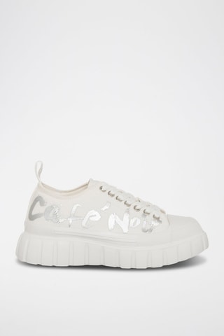 Zapatillas con plataforma - 
Blanco