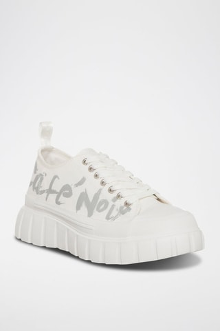 Zapatillas con plataforma - 
Blanco