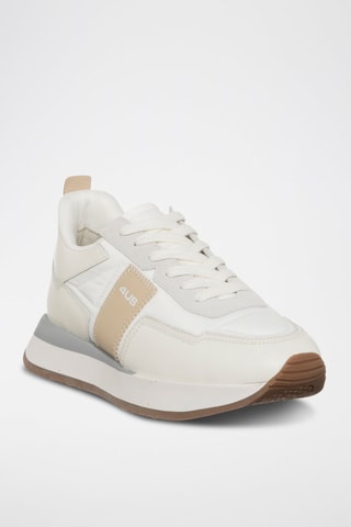 Zapatillas Sean - Blanco y beige